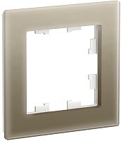 Рамка универсальная Systeme Electric AtlasDesign Nature 1-м. стекло шампань